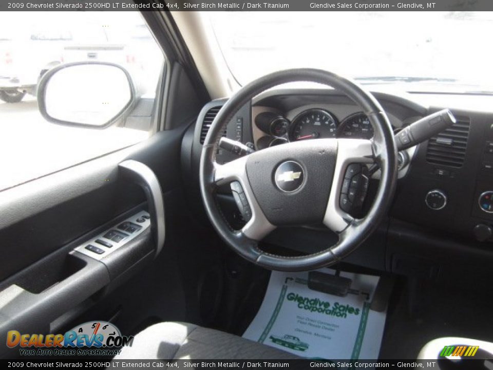 2009 Chevrolet Silverado 2500HD LT Extended Cab 4x4 Silver Birch Metallic / Dark Titanium Photo #17