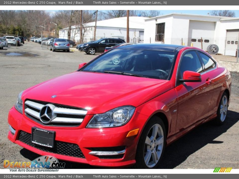2012 Mercedes-Benz C 250 Coupe Mars Red / Black Photo #2