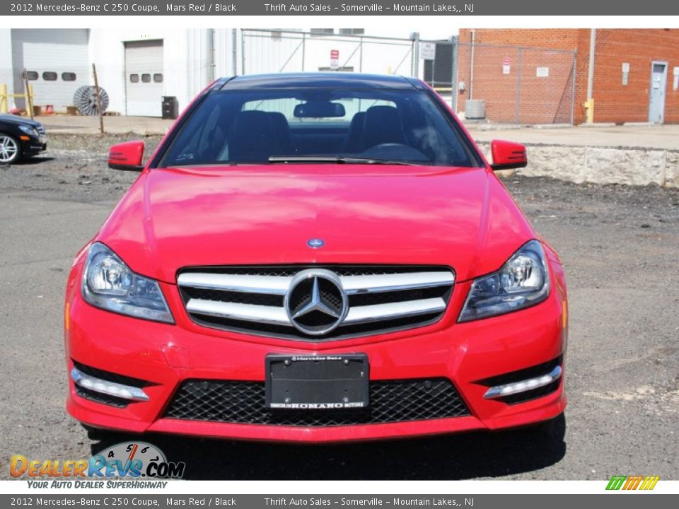 2012 Mercedes-Benz C 250 Coupe Mars Red / Black Photo #3