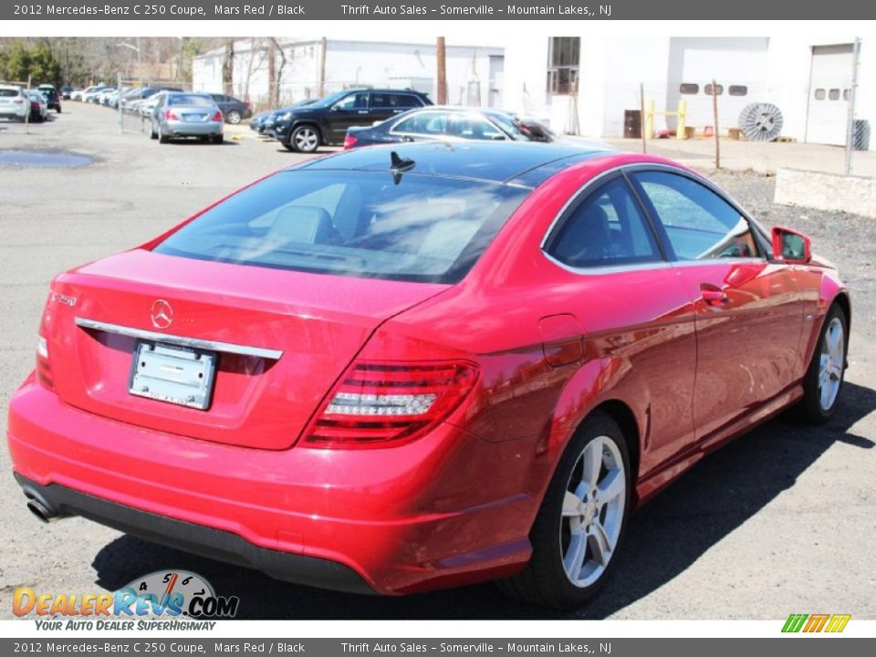 2012 Mercedes-Benz C 250 Coupe Mars Red / Black Photo #5