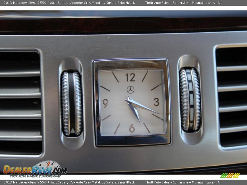2013 Mercedes-Benz S 550 4Matic Sedan Andorite Grey Metallic / Sahara Beige/Black Photo #27