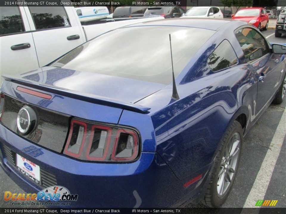 2014 Ford Mustang GT Coupe Deep Impact Blue / Charcoal Black Photo #5