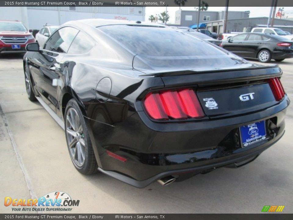 2015 Ford Mustang GT Premium Coupe Black / Ebony Photo #7