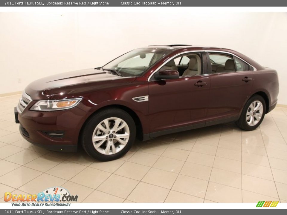 2011 Ford Taurus SEL Bordeaux Reserve Red / Light Stone Photo #3