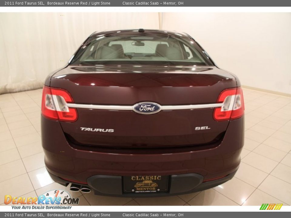 2011 Ford Taurus SEL Bordeaux Reserve Red / Light Stone Photo #14