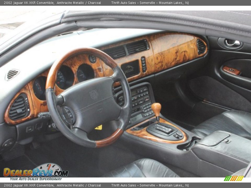 Charcoal Interior - 2002 Jaguar XK XKR Convertible Photo #9