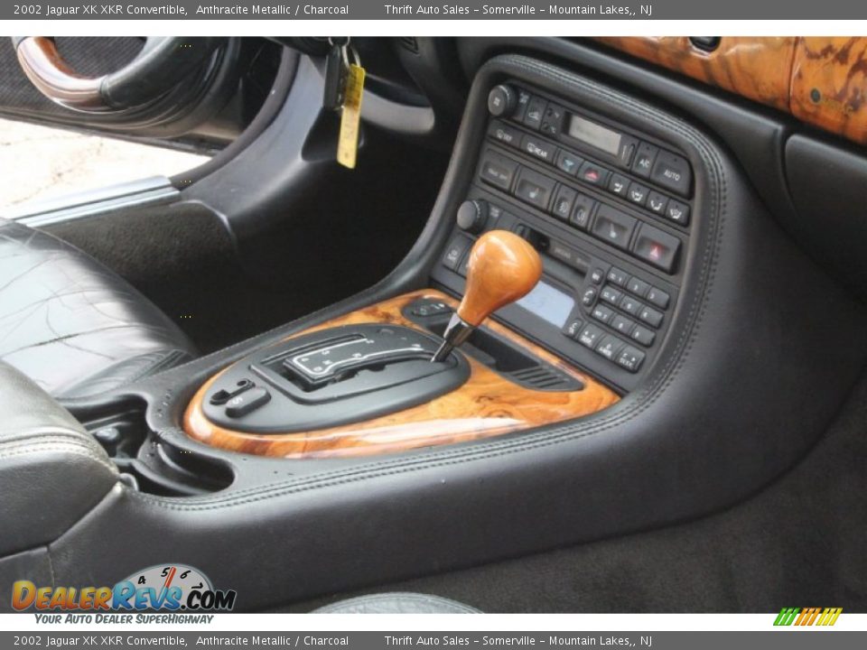 2002 Jaguar XK XKR Convertible Anthracite Metallic / Charcoal Photo #28