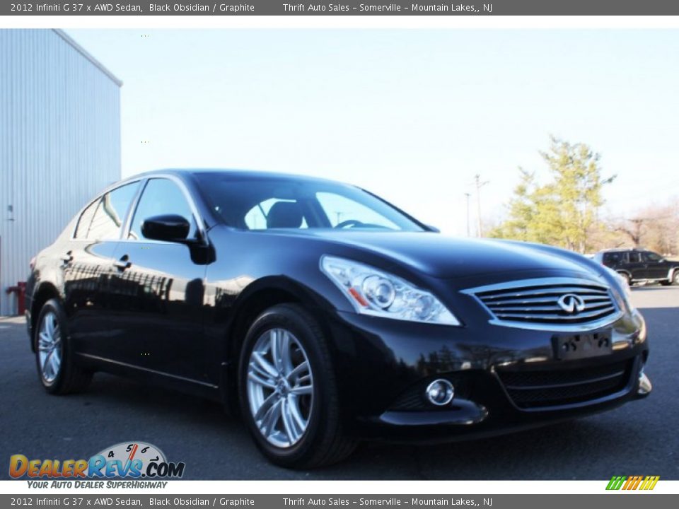 2012 Infiniti G 37 x AWD Sedan Black Obsidian / Graphite Photo #3