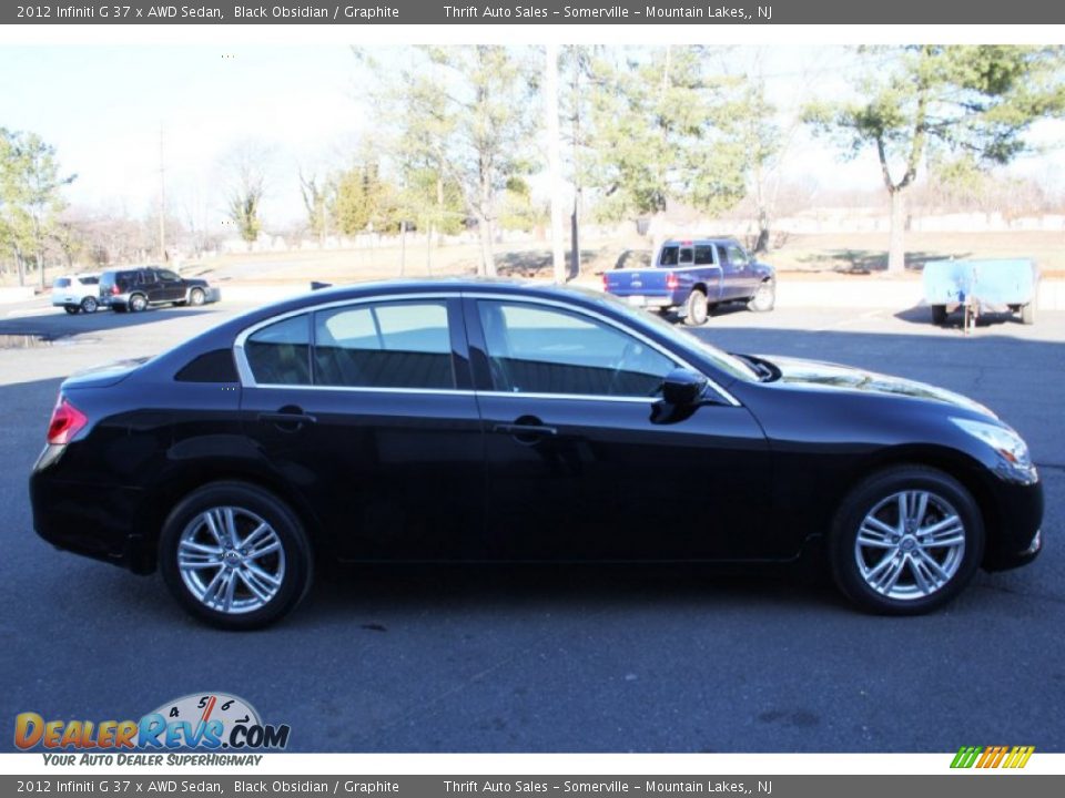 2012 Infiniti G 37 x AWD Sedan Black Obsidian / Graphite Photo #4