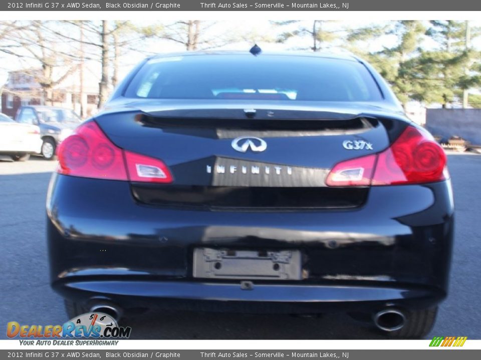 2012 Infiniti G 37 x AWD Sedan Black Obsidian / Graphite Photo #6