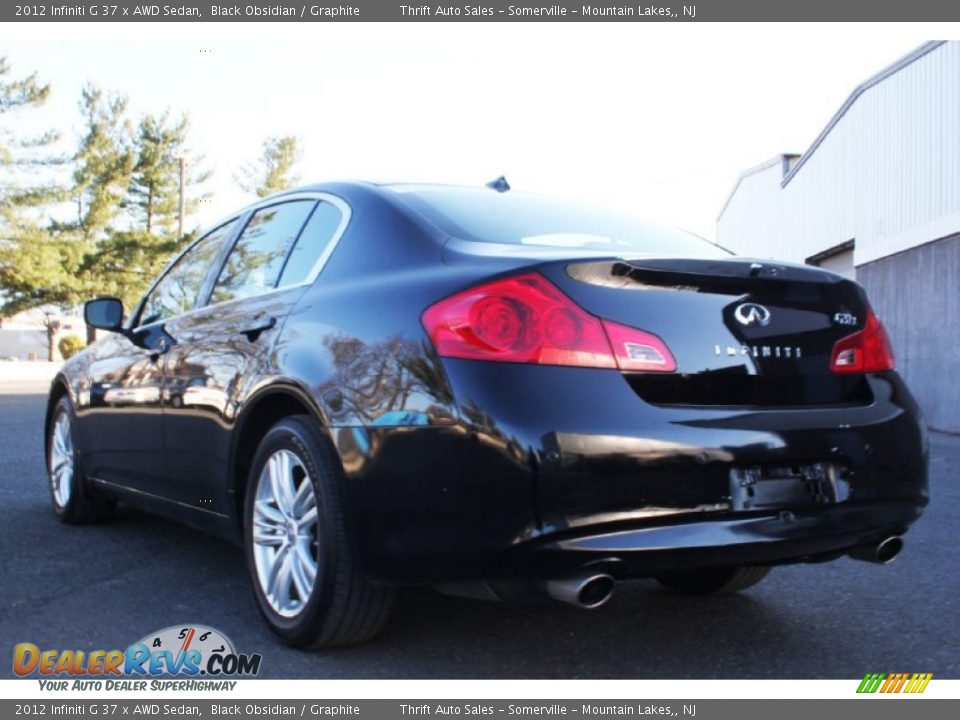 2012 Infiniti G 37 x AWD Sedan Black Obsidian / Graphite Photo #7