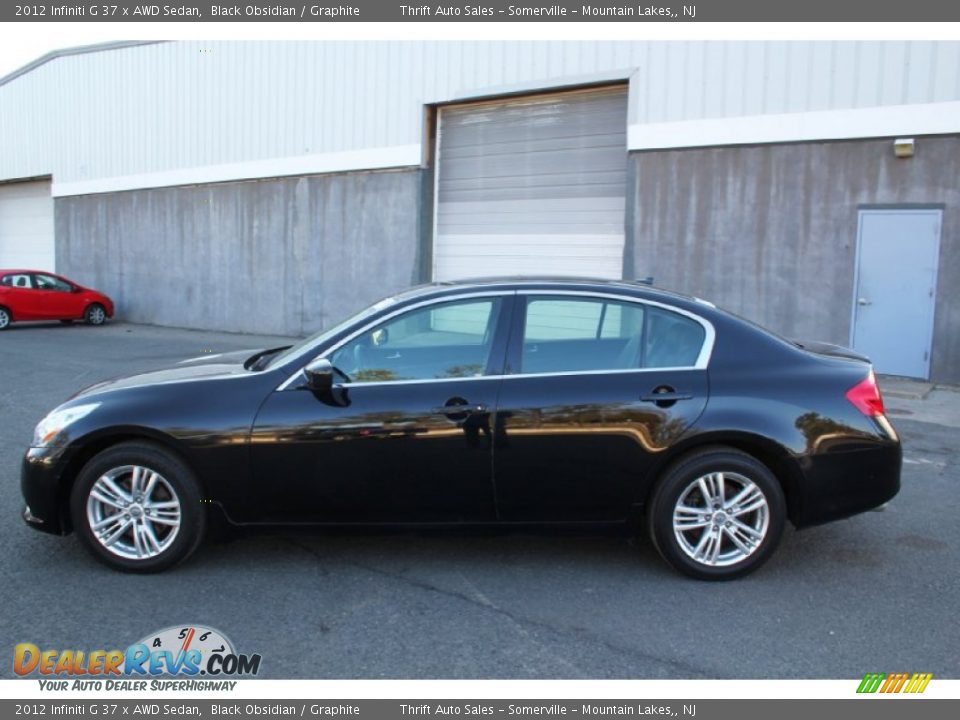 2012 Infiniti G 37 x AWD Sedan Black Obsidian / Graphite Photo #8