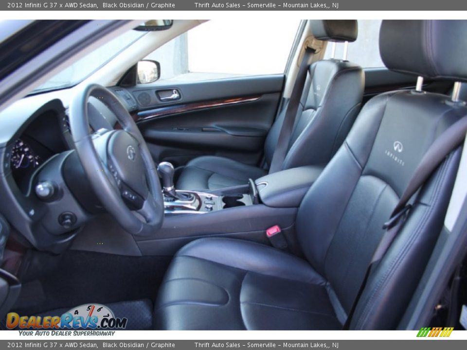 2012 Infiniti G 37 x AWD Sedan Black Obsidian / Graphite Photo #12