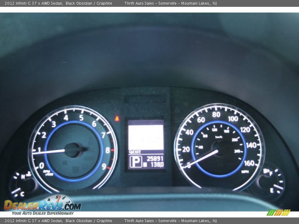 2012 Infiniti G 37 x AWD Sedan Black Obsidian / Graphite Photo #13