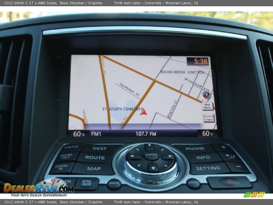 2012 Infiniti G 37 x AWD Sedan Black Obsidian / Graphite Photo #14