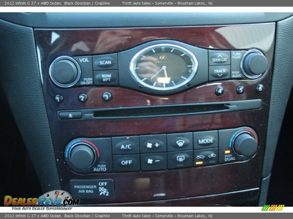 2012 Infiniti G 37 x AWD Sedan Black Obsidian / Graphite Photo #17