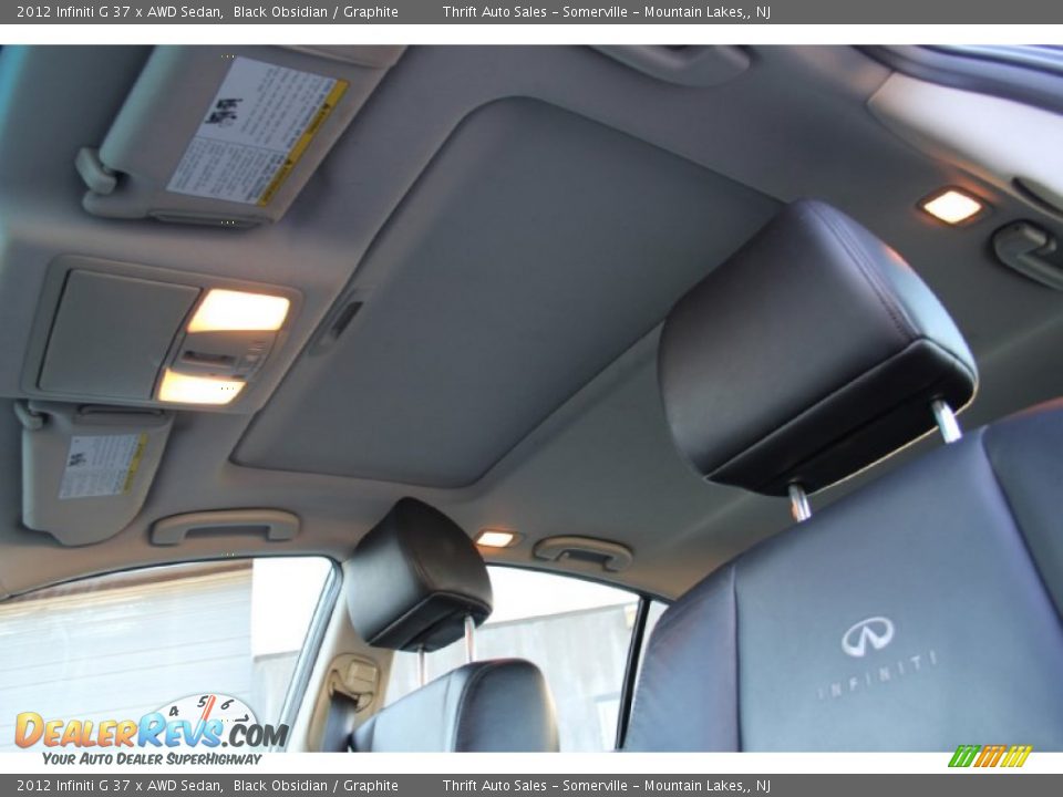 2012 Infiniti G 37 x AWD Sedan Black Obsidian / Graphite Photo #21