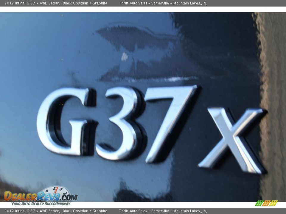 2012 Infiniti G 37 x AWD Sedan Black Obsidian / Graphite Photo #32
