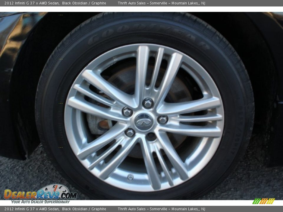2012 Infiniti G 37 x AWD Sedan Black Obsidian / Graphite Photo #34