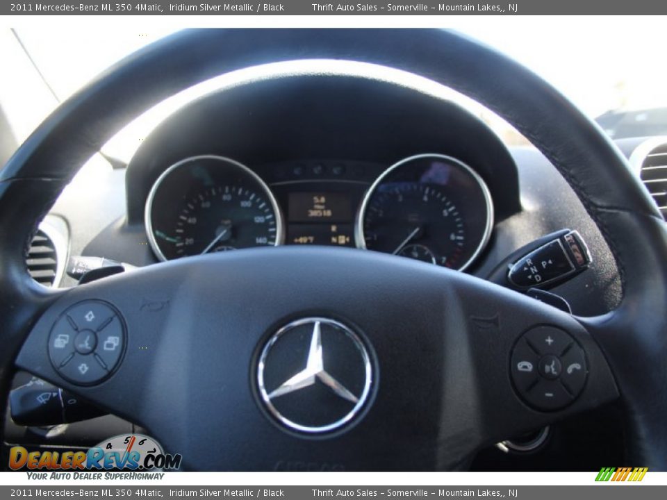 2011 Mercedes-Benz ML 350 4Matic Iridium Silver Metallic / Black Photo #31