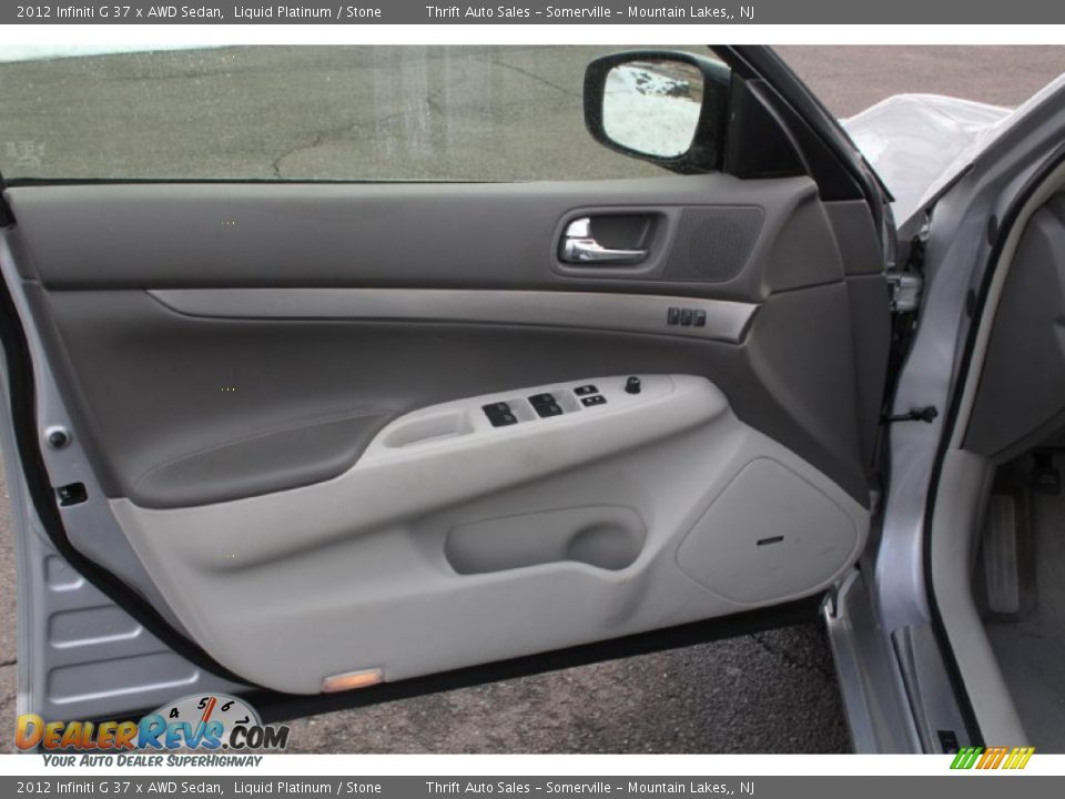2012 Infiniti G 37 x AWD Sedan Liquid Platinum / Stone Photo #10