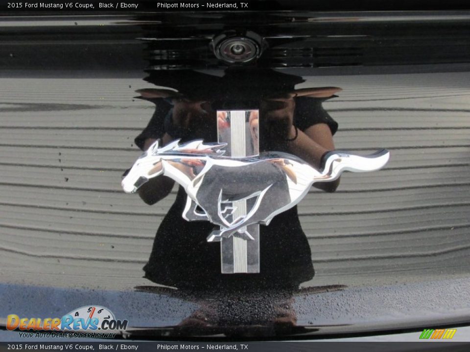 2015 Ford Mustang V6 Coupe Black / Ebony Photo #13