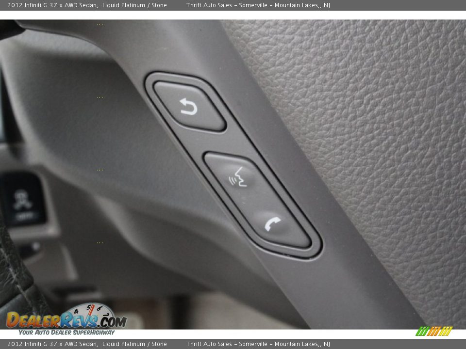 2012 Infiniti G 37 x AWD Sedan Liquid Platinum / Stone Photo #17