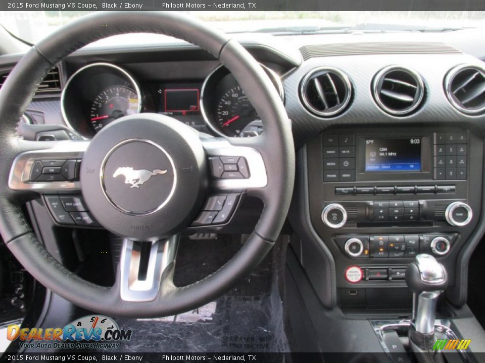 2015 Ford Mustang V6 Coupe Black / Ebony Photo #21