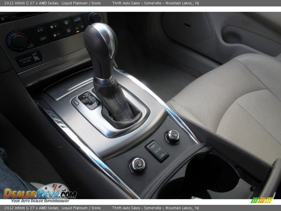 2012 Infiniti G 37 x AWD Sedan Liquid Platinum / Stone Photo #25