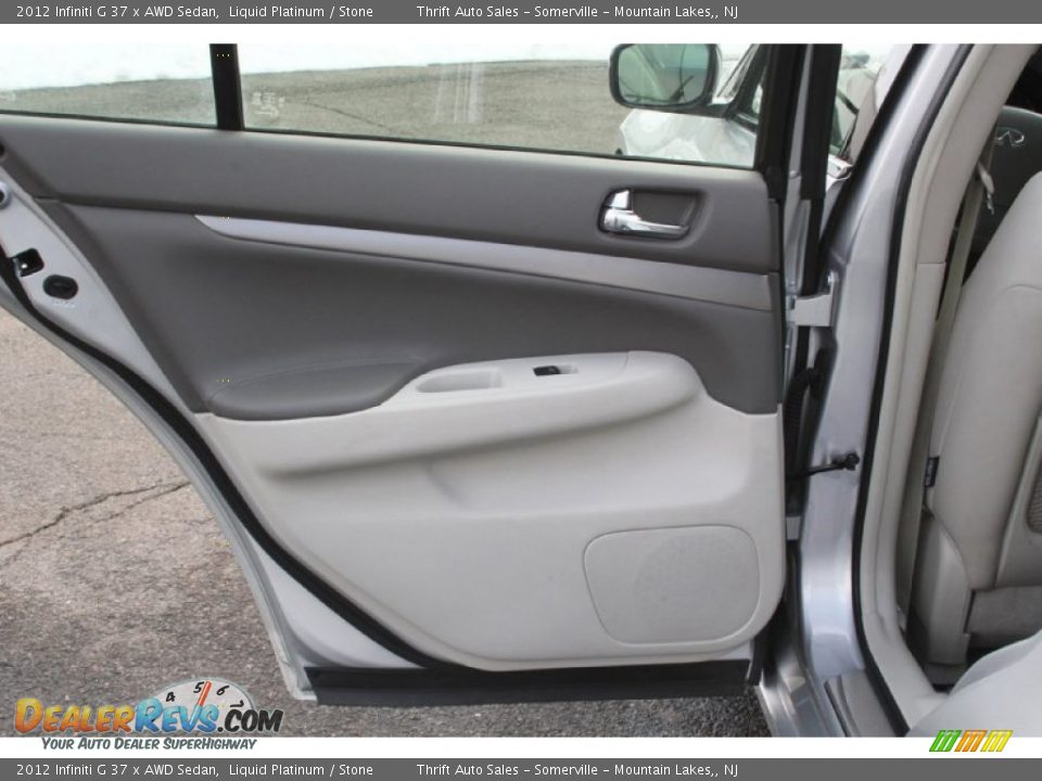 2012 Infiniti G 37 x AWD Sedan Liquid Platinum / Stone Photo #27