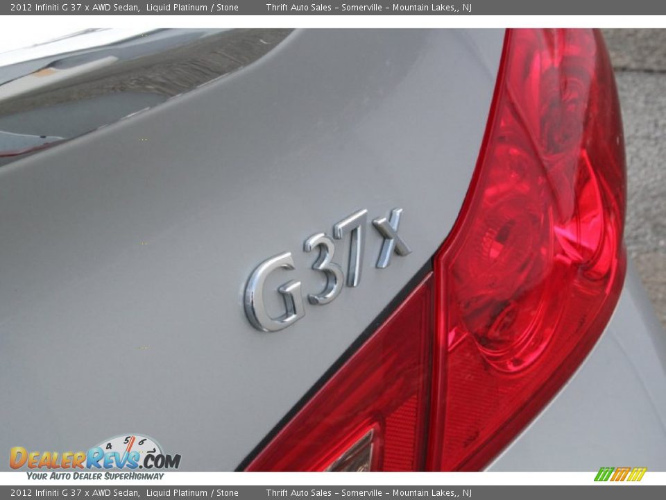 2012 Infiniti G 37 x AWD Sedan Liquid Platinum / Stone Photo #30