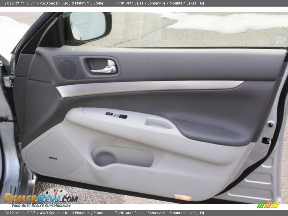 2012 Infiniti G 37 x AWD Sedan Liquid Platinum / Stone Photo #36