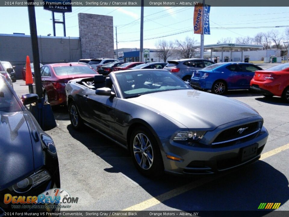 2014 Ford Mustang V6 Premium Convertible Sterling Gray / Charcoal Black Photo #1