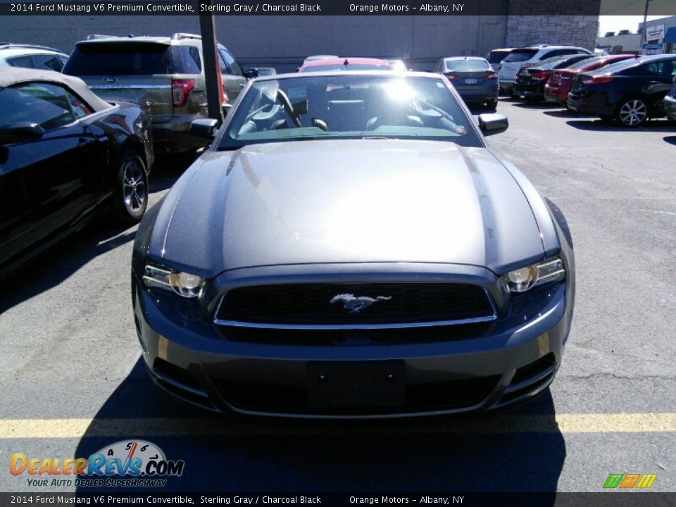 2014 Ford Mustang V6 Premium Convertible Sterling Gray / Charcoal Black Photo #2