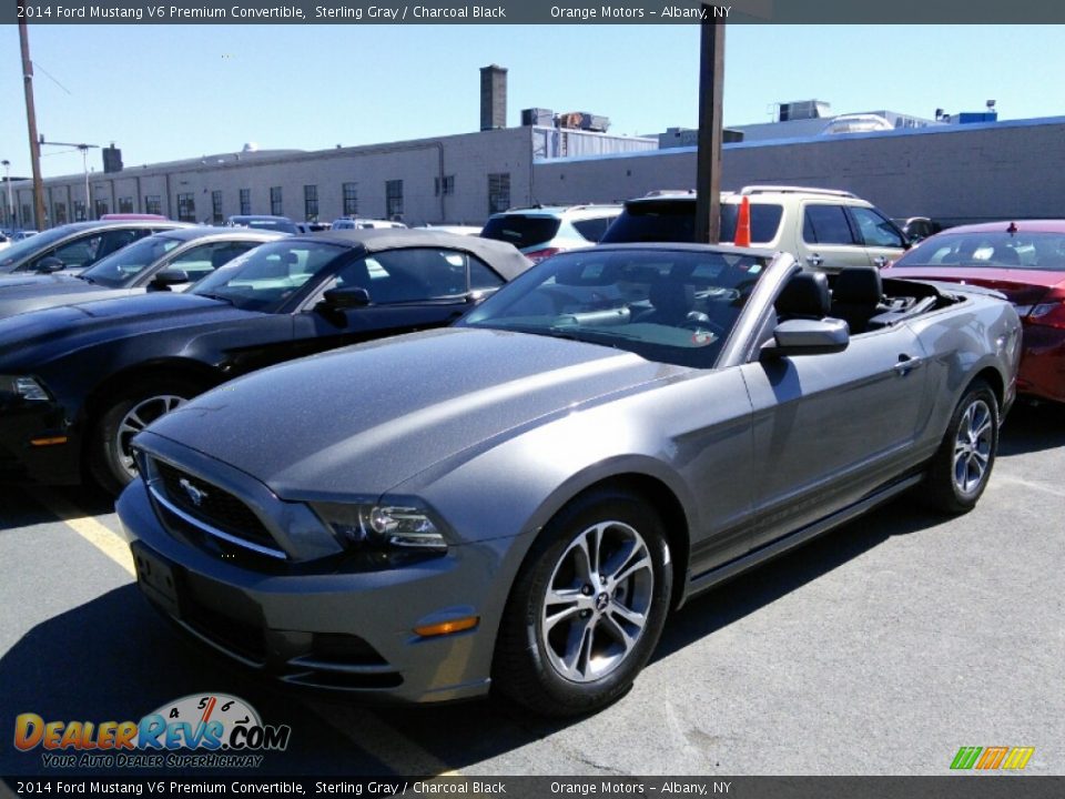 2014 Ford Mustang V6 Premium Convertible Sterling Gray / Charcoal Black Photo #3