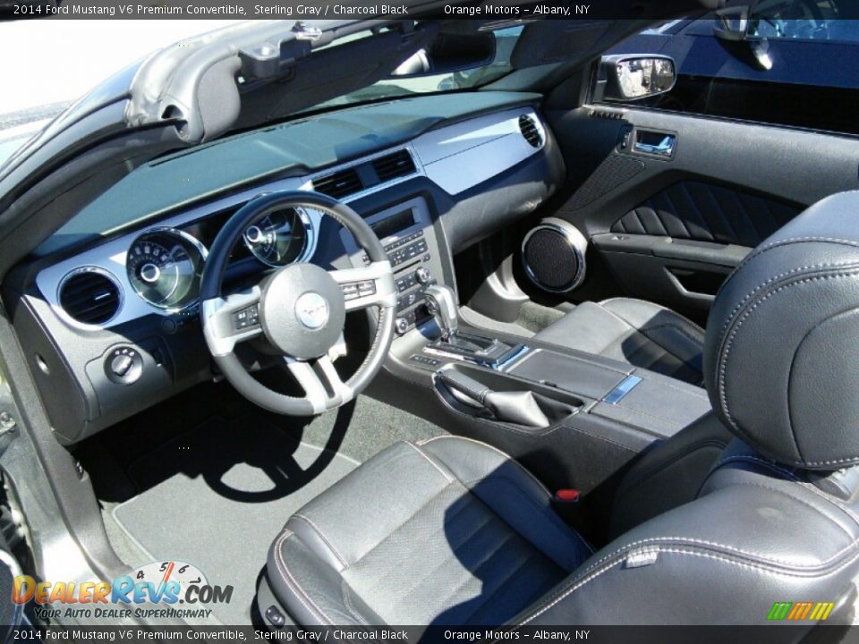 2014 Ford Mustang V6 Premium Convertible Sterling Gray / Charcoal Black Photo #8