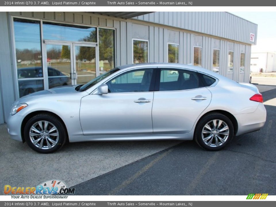 2014 Infiniti Q70 3.7 AWD Liquid Platinum / Graphite Photo #2