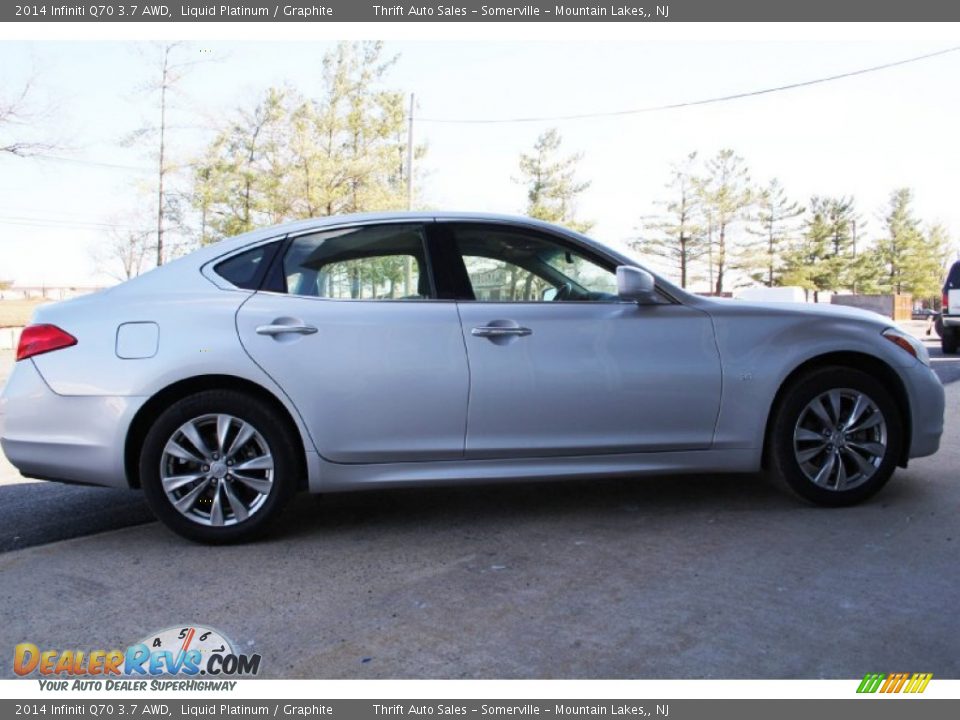 2014 Infiniti Q70 3.7 AWD Liquid Platinum / Graphite Photo #6