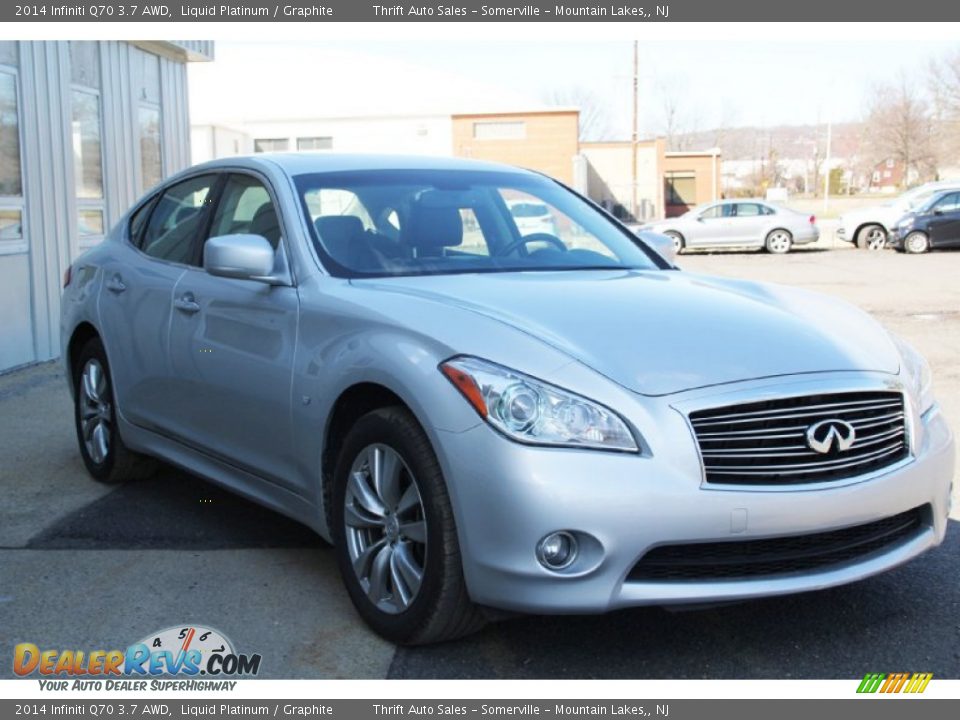 2014 Infiniti Q70 3.7 AWD Liquid Platinum / Graphite Photo #7