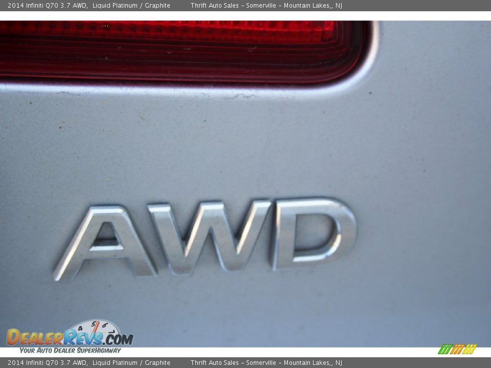 2014 Infiniti Q70 3.7 AWD Liquid Platinum / Graphite Photo #10