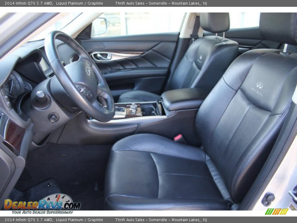 2014 Infiniti Q70 3.7 AWD Liquid Platinum / Graphite Photo #20