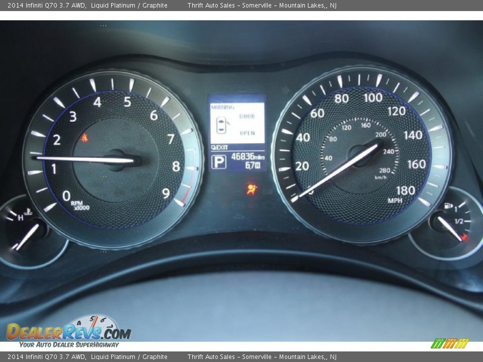 2014 Infiniti Q70 3.7 AWD Liquid Platinum / Graphite Photo #22