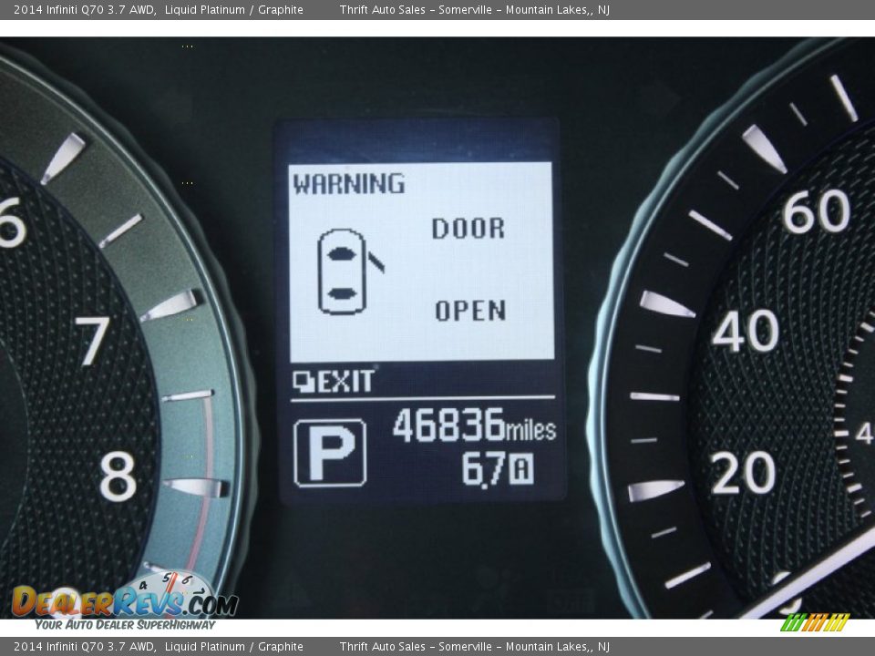 2014 Infiniti Q70 3.7 AWD Liquid Platinum / Graphite Photo #23