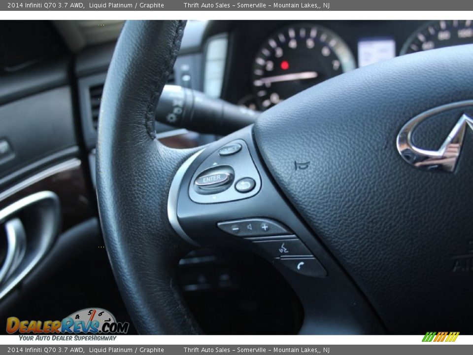 2014 Infiniti Q70 3.7 AWD Liquid Platinum / Graphite Photo #30