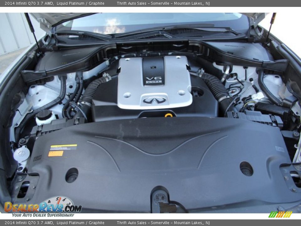 2014 Infiniti Q70 3.7 AWD Liquid Platinum / Graphite Photo #36