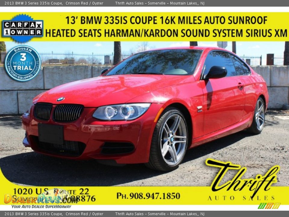 2013 BMW 3 Series 335is Coupe Crimson Red / Oyster Photo #1