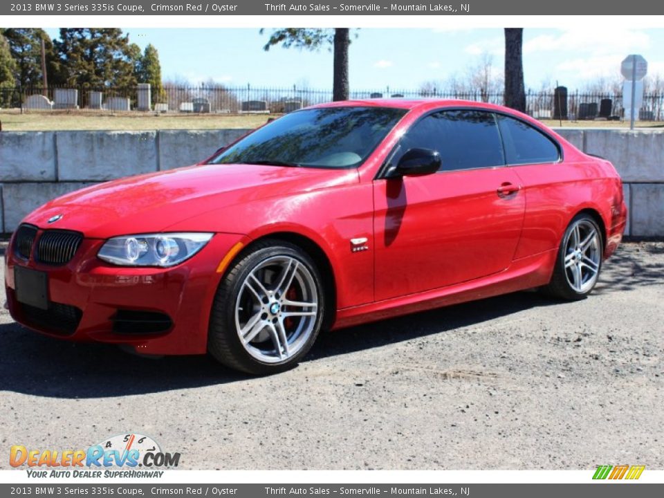 2013 BMW 3 Series 335is Coupe Crimson Red / Oyster Photo #2