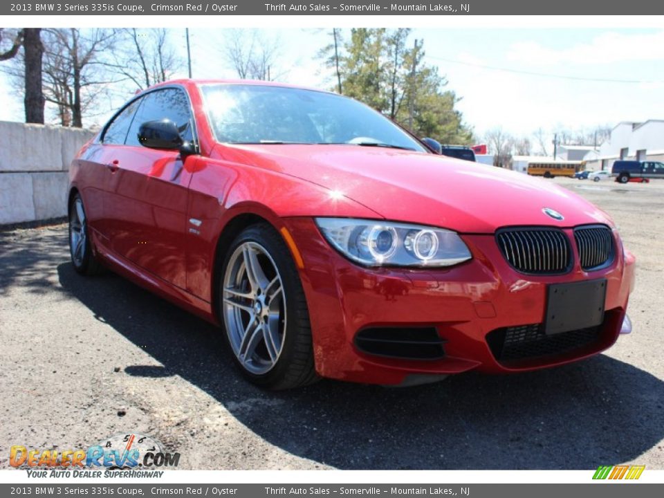 2013 BMW 3 Series 335is Coupe Crimson Red / Oyster Photo #4
