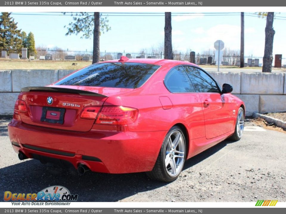 2013 BMW 3 Series 335is Coupe Crimson Red / Oyster Photo #6