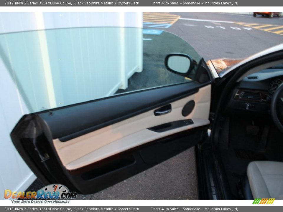 2012 BMW 3 Series 335i xDrive Coupe Black Sapphire Metallic / Oyster/Black Photo #8